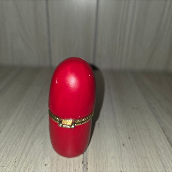 Vtg Santa Claus Hinged Trinket Box Ceramic Christmas Holiday Miniature - Picture 2 of 5